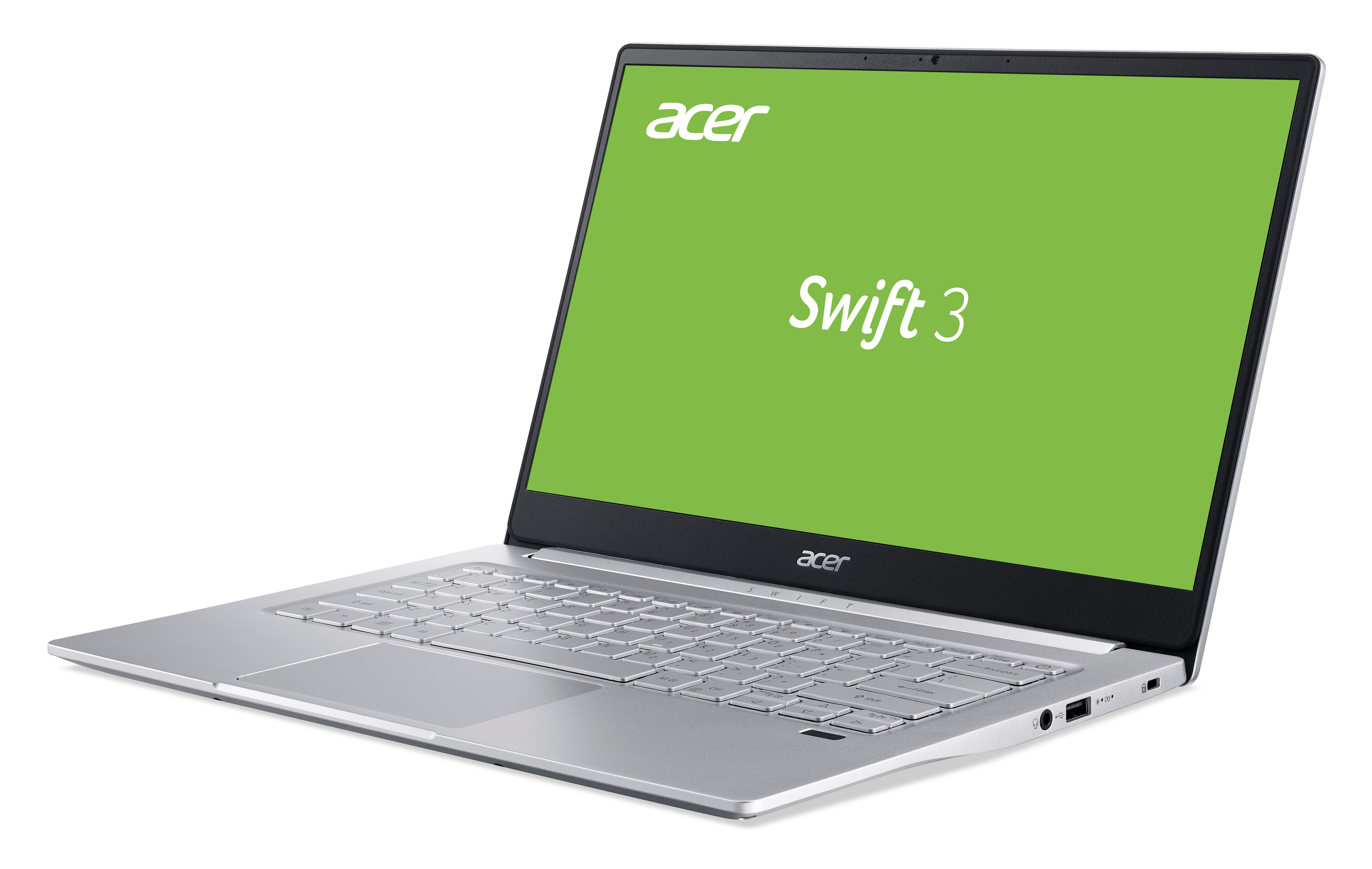 ACER Swift 3 (SF314-42-R2VH) Tastaturbeleuchtung, TB mit 8 Notebook, Onboard Windows (64 Ryzen™ Zoll AMD Home RAM, Graphics, 1 Display, SSD, Radeon™ Prozessor, 5 GB AMD, 10 14 Silver Bit) Aluminium/Pure