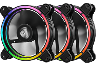 ENERMAX T.B.RGB AD. 120 mm ARGB 3er Pack Gehäuselüfter, Schwarz