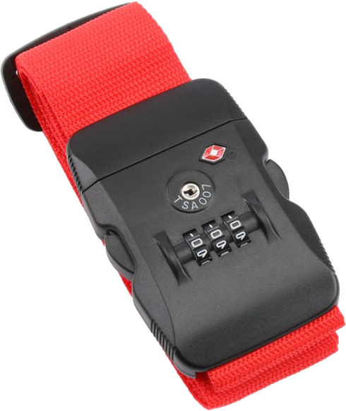 OLYMPIA TSA200 Csomagheveder számzárral, piros