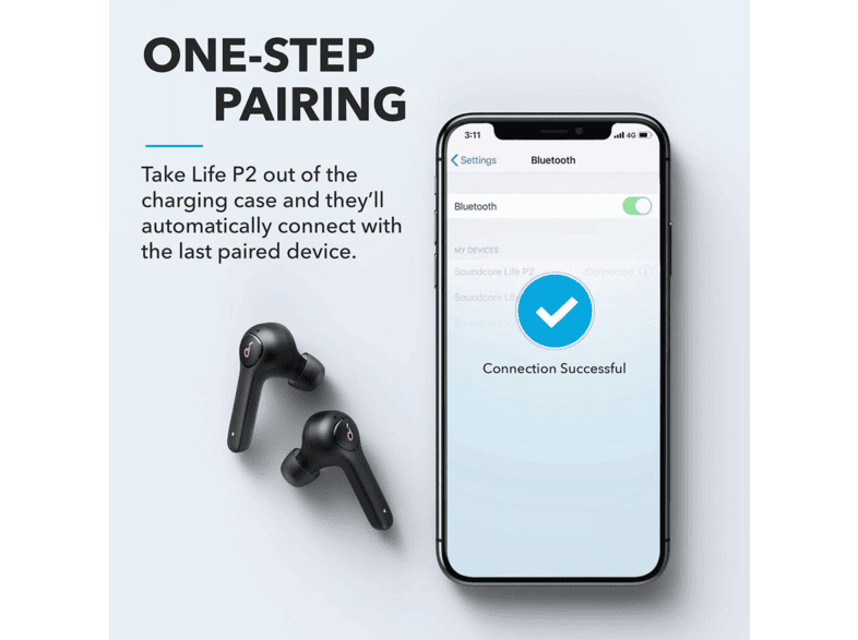 Anker Soundcore Life P2 Tws Bluetooth Kulak Ici Kulaklik Siyah Kablosuz Bluetooth Kulak Ici Kulakliklar