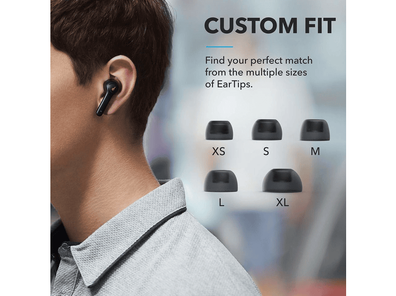 anker soundcore life p2 tws bluetooth kulak ici kulaklik siyah