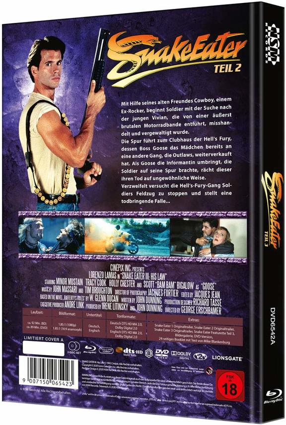DVD-Cover eines Films. Ein Mann mit Waffe ist auf dem Cover zu sehen. Text sichtbar.
