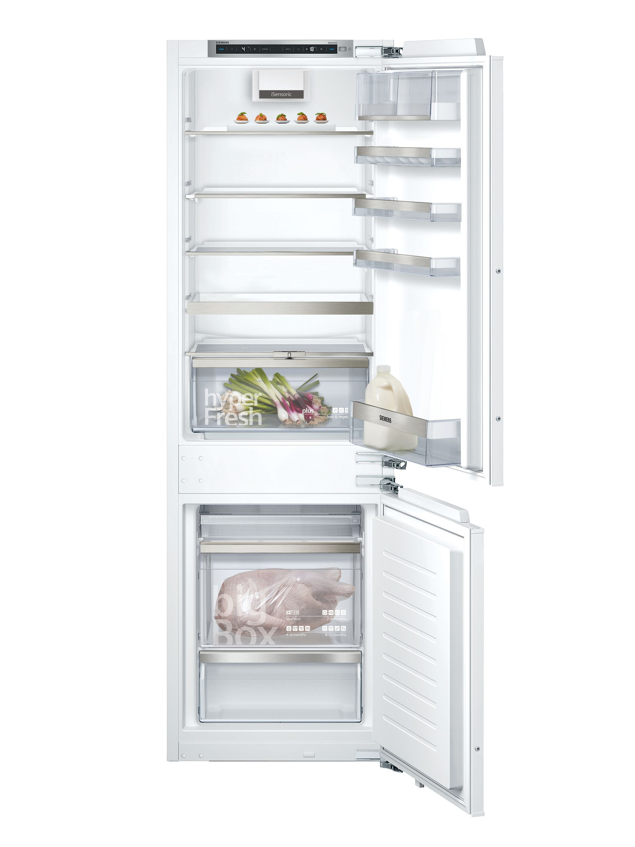 SIEMENS KI86SADD0 iQ500 Kühlgefrierkombination (D, 272 l, 1772 mm hoch, Weiß)