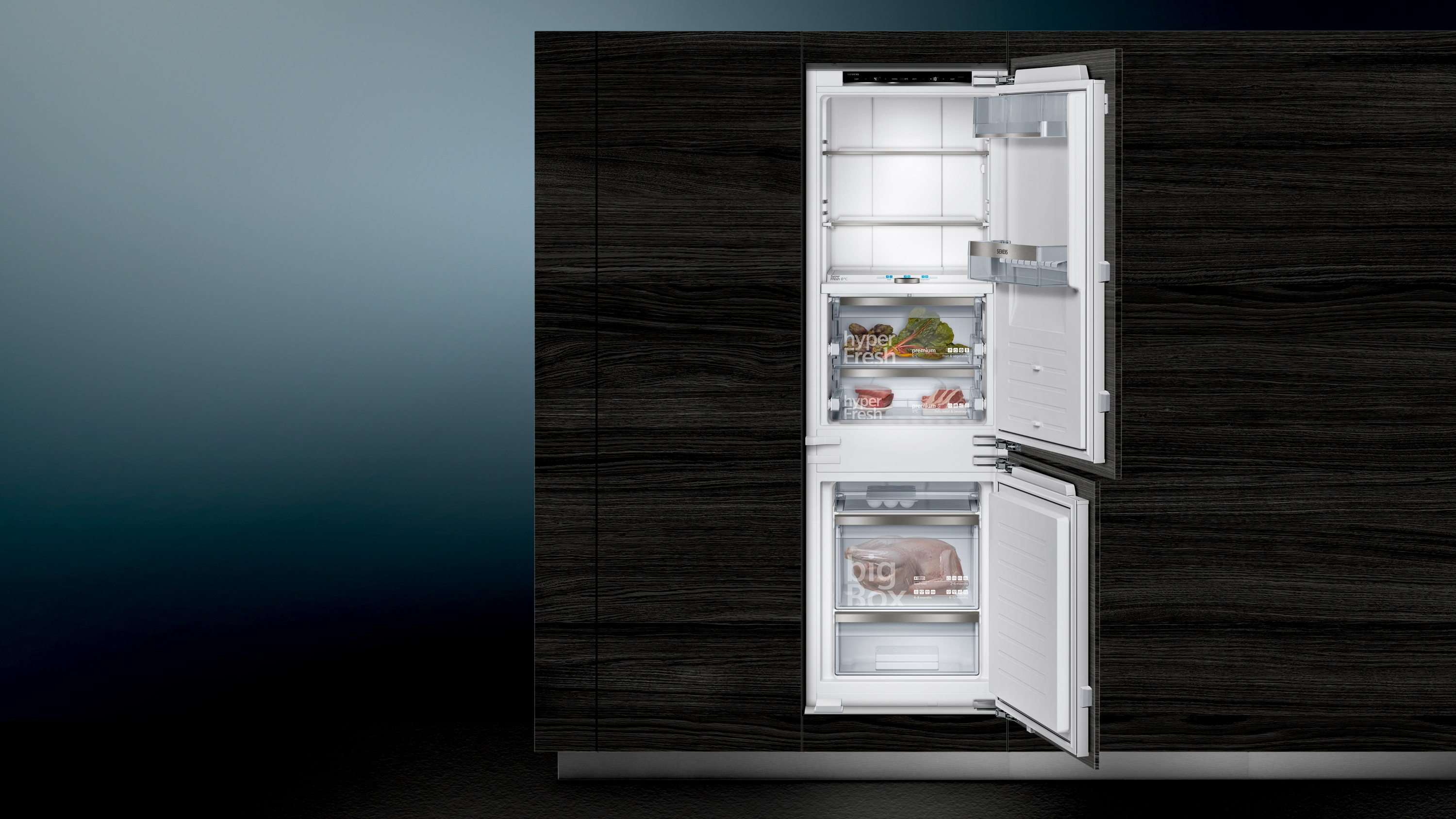 SIEMENS KI84FPDD0 iQ700 Kühlgefrierkombination (D, 259 l, 1772 mm hoch, Weiß)