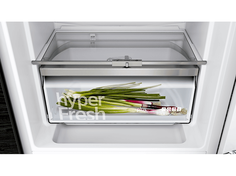 SIEMENS KI77SADE0 iQ500 Kühlgefrierkombination (E, 237 l, 1578 mm hoch, Weiß)