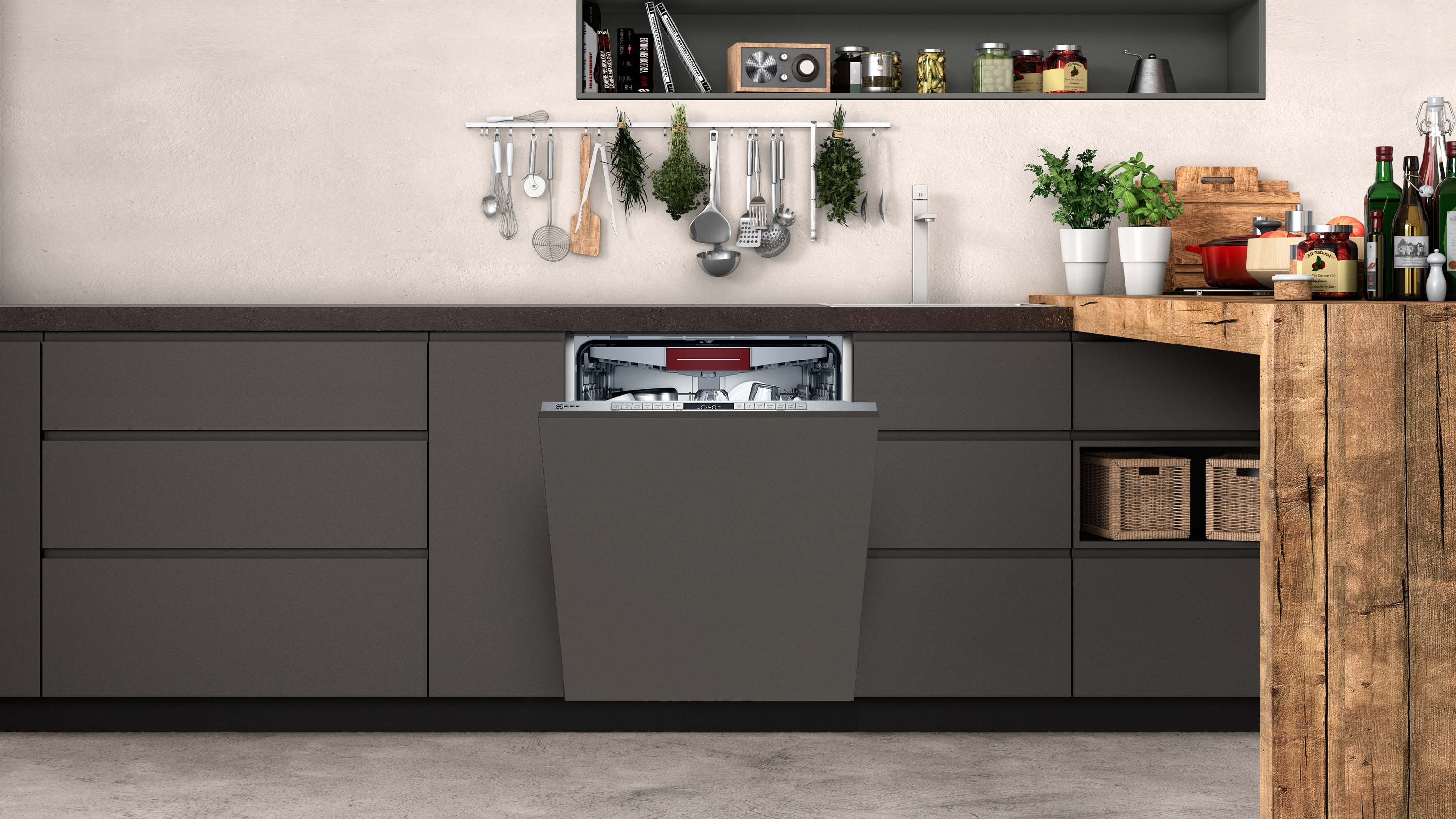 NEFF S255HVX15E N50 Geschirrspüler (vollintegrierbar, 598 mm breit, 46 dB (A), E)