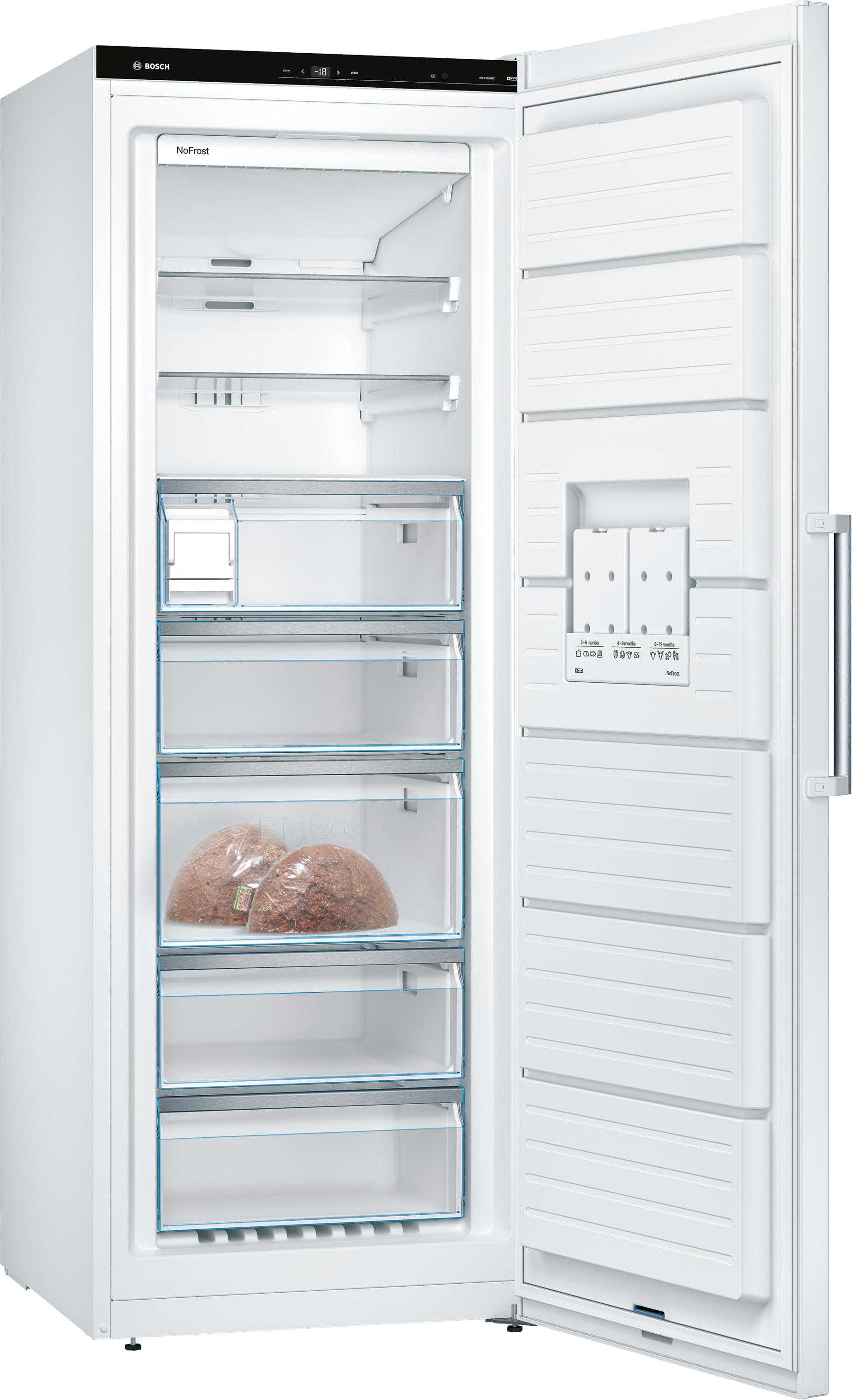 BOSCH GSN58AWDP Gefrierschrank Serie 6 (D, 366 l, 1910 mm hoch)
