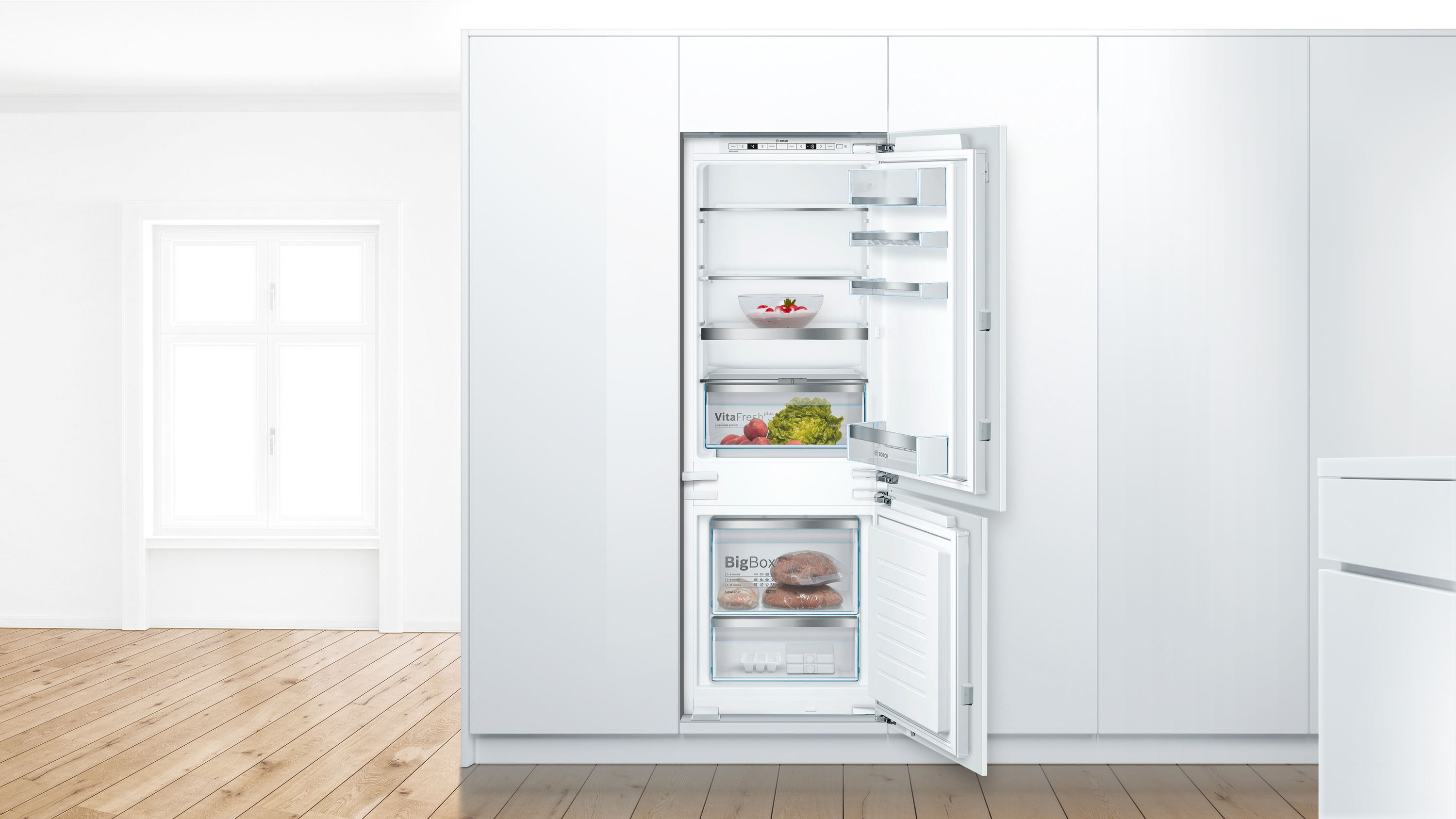 BOSCH KIS77AFE0 Serie 6 Kühlgefrierkombination (E, 237 l, 1578 mm hoch, k.A.)