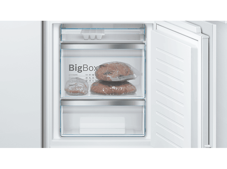 BOSCH KIS86AFE0 Serie 6 Kühlgefrierkombination (E, 272 l, 1772 mm hoch, Weiß)