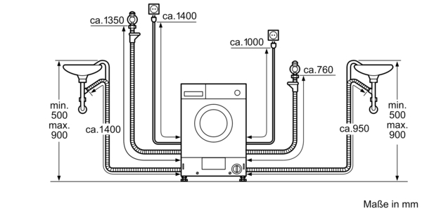 SIEMENS WK14D542 iQ500 Waschtrockner (7 kg / 4 kg, 1400 U/Min.)