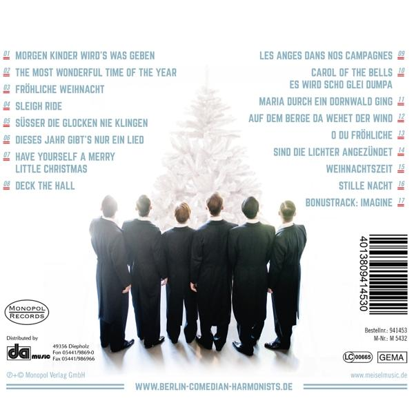 CD-Cover mit einer Männergruppe in Anzügen, einem weißen Baum und deutschen Titeln.