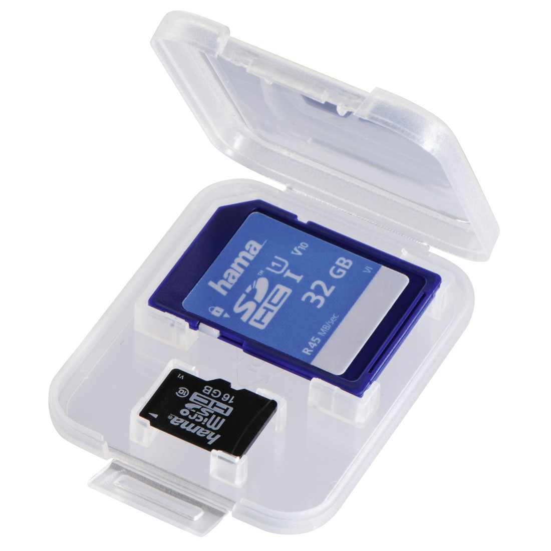 HAMA Boîtier DuoCase carte SD / microSD Transparent (95947)