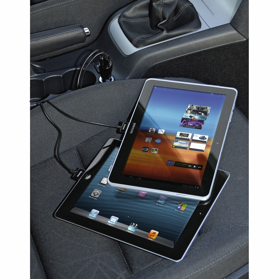 HAMA Autolader 2 x USB Picco 2.4 A Zwart (173609)
