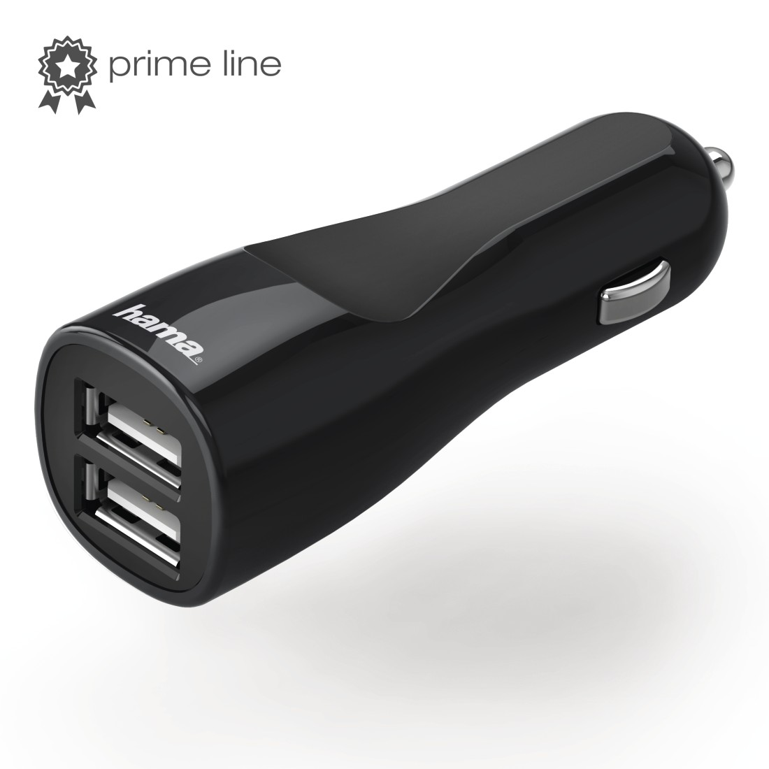 HAMA Autolader 2 x USB Picco 2.4 A Zwart (173609)