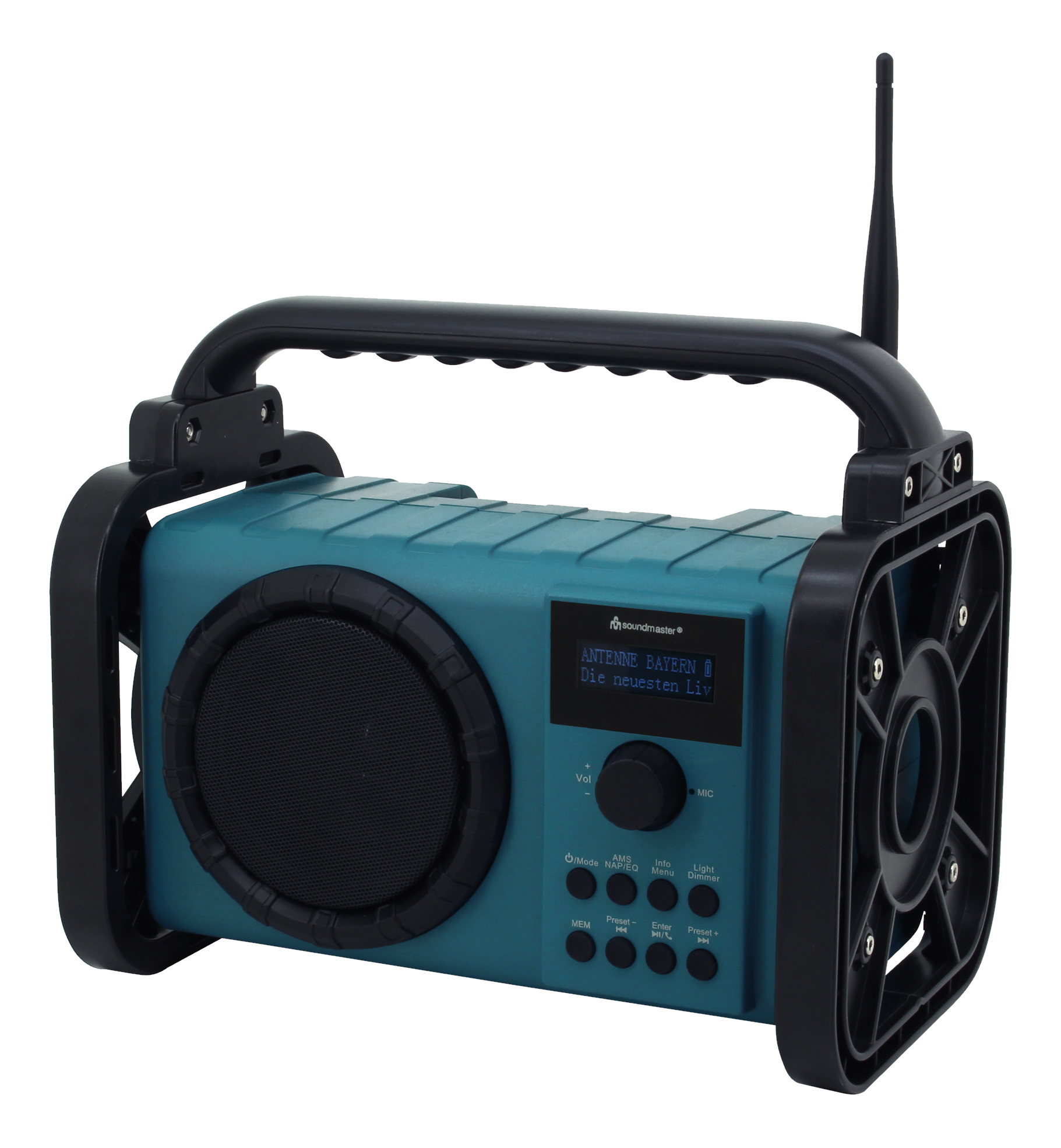 SOUNDMASTER DAB80 - Radio da cantiere (FM, DAB+, Blu/Nero)