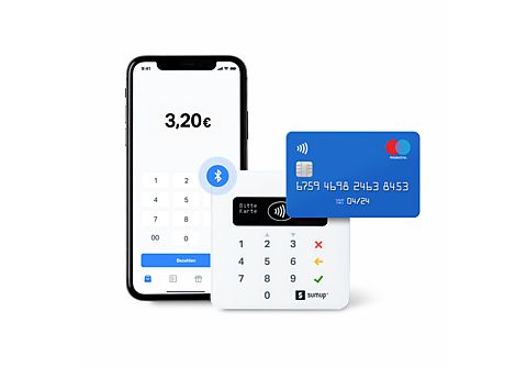 SUMUP Air Kartenterminal - Zahlungen akzeptieren ohne Fixkosten, für EC und Kreditk. / iOS & Android