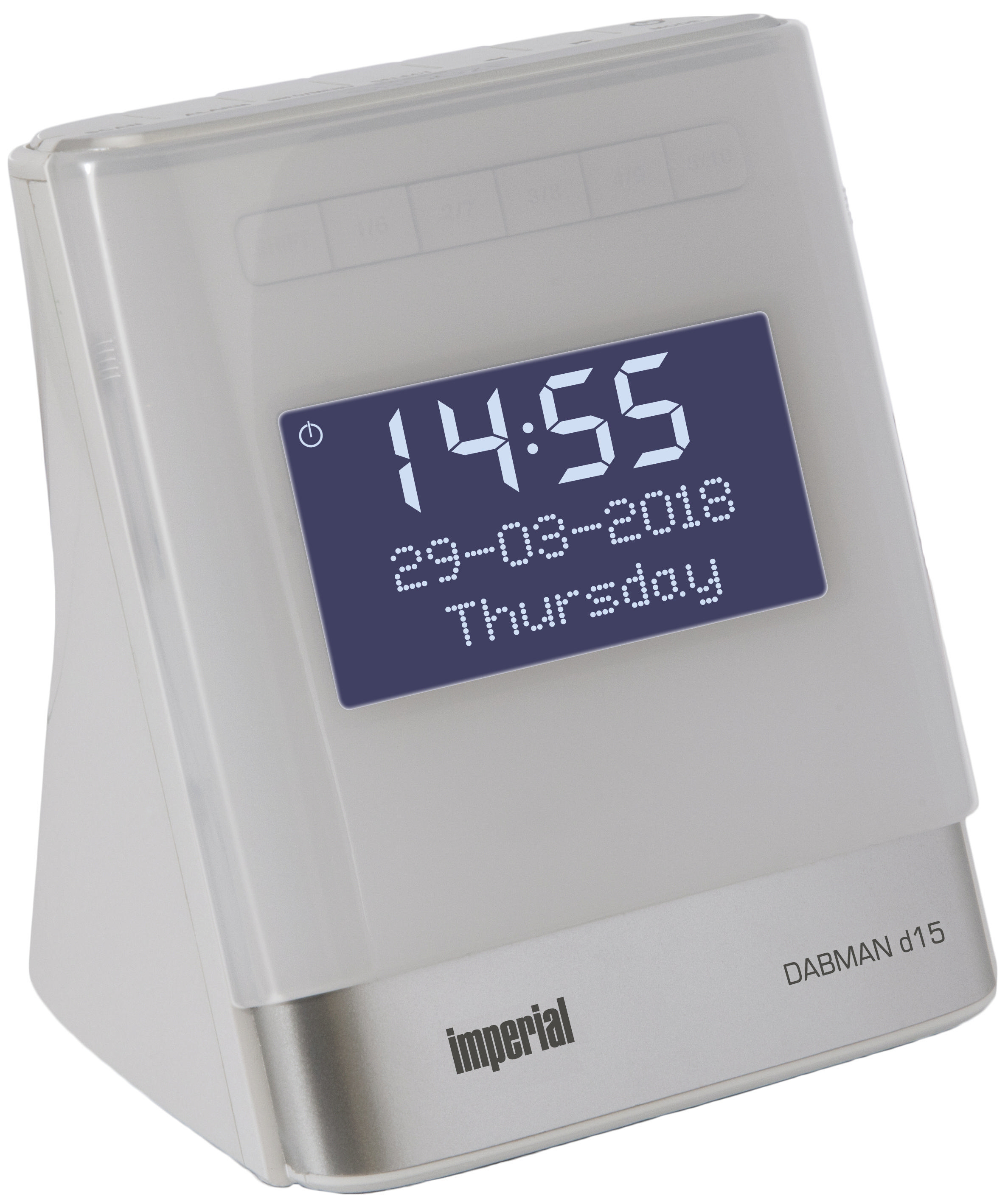 IMPERIAL DABMAN D15 DAB+ Radiowecker, DAB+ / UKW, DAB, DAB+, AM, FM, Weiß