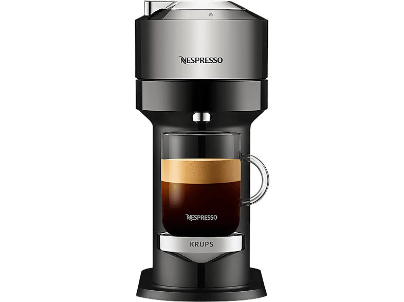 KRUPS Nespresso Chrome Dark Next XN910C Vertuo Kapselmaschine