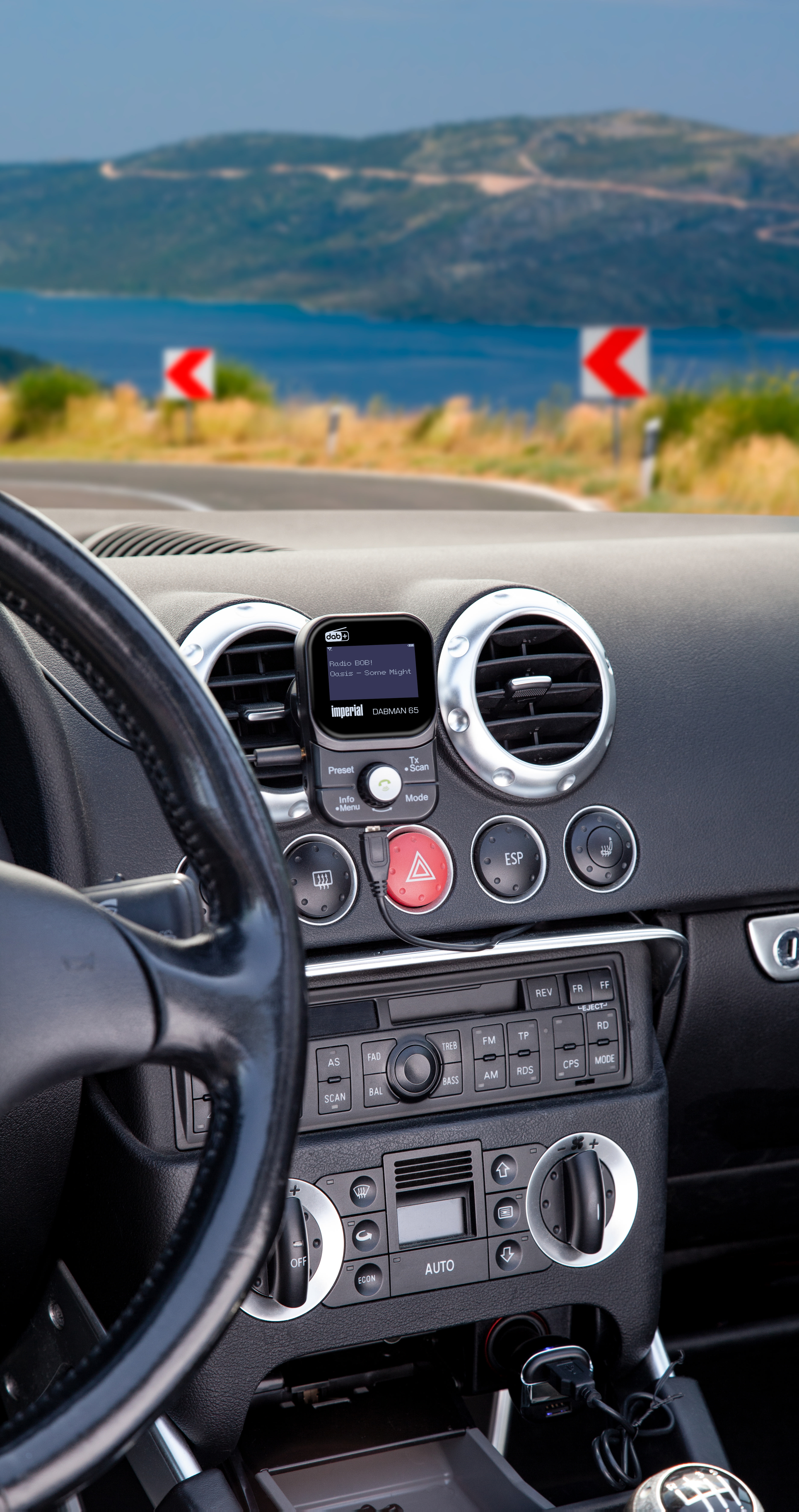 IMPERIAL DABMAN 65 Autoradio-Adapter, DAB+ / UKW, DAB+, DAB, AM, FM, Bluetooth, Schwarz