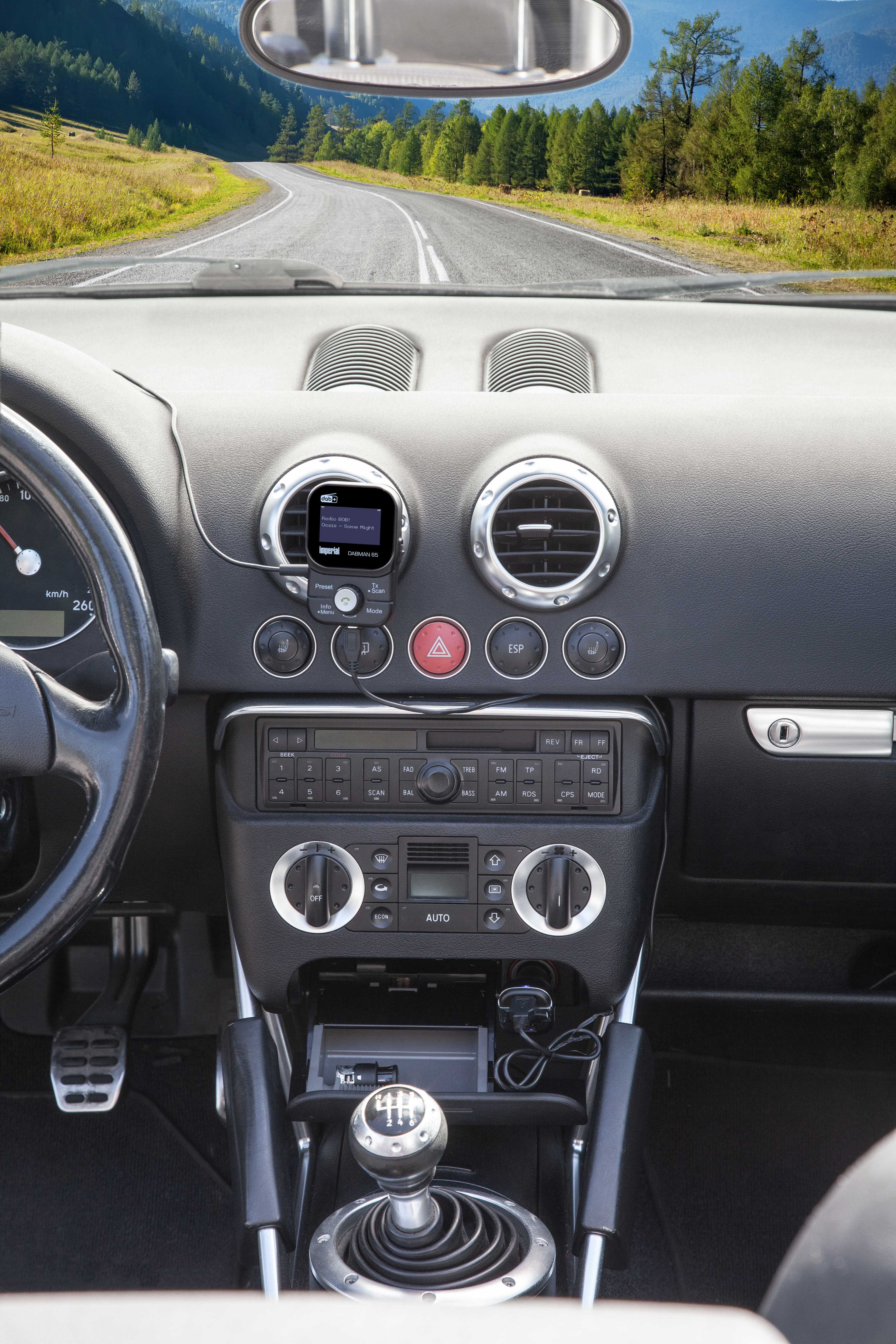 IMPERIAL DABMAN 65 Autoradio-Adapter, DAB+ / UKW, DAB+, DAB, AM, FM, Bluetooth, Schwarz
