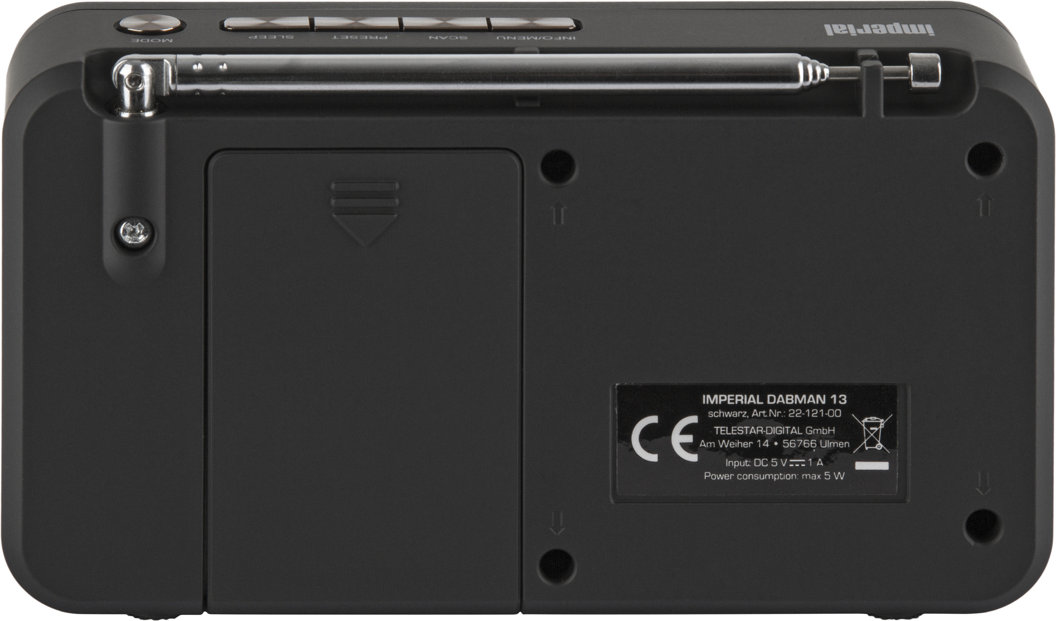 IMPERIAL Dabman 13 DAB+ Radio, DAB, DAB+, AM, FM, Schwarz