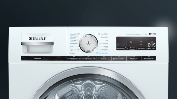 SIEMENS WT47XK80TR A++ Enerji Sınıfı 9kg Isı Pompalı Kurutma Makinesi Beyaz