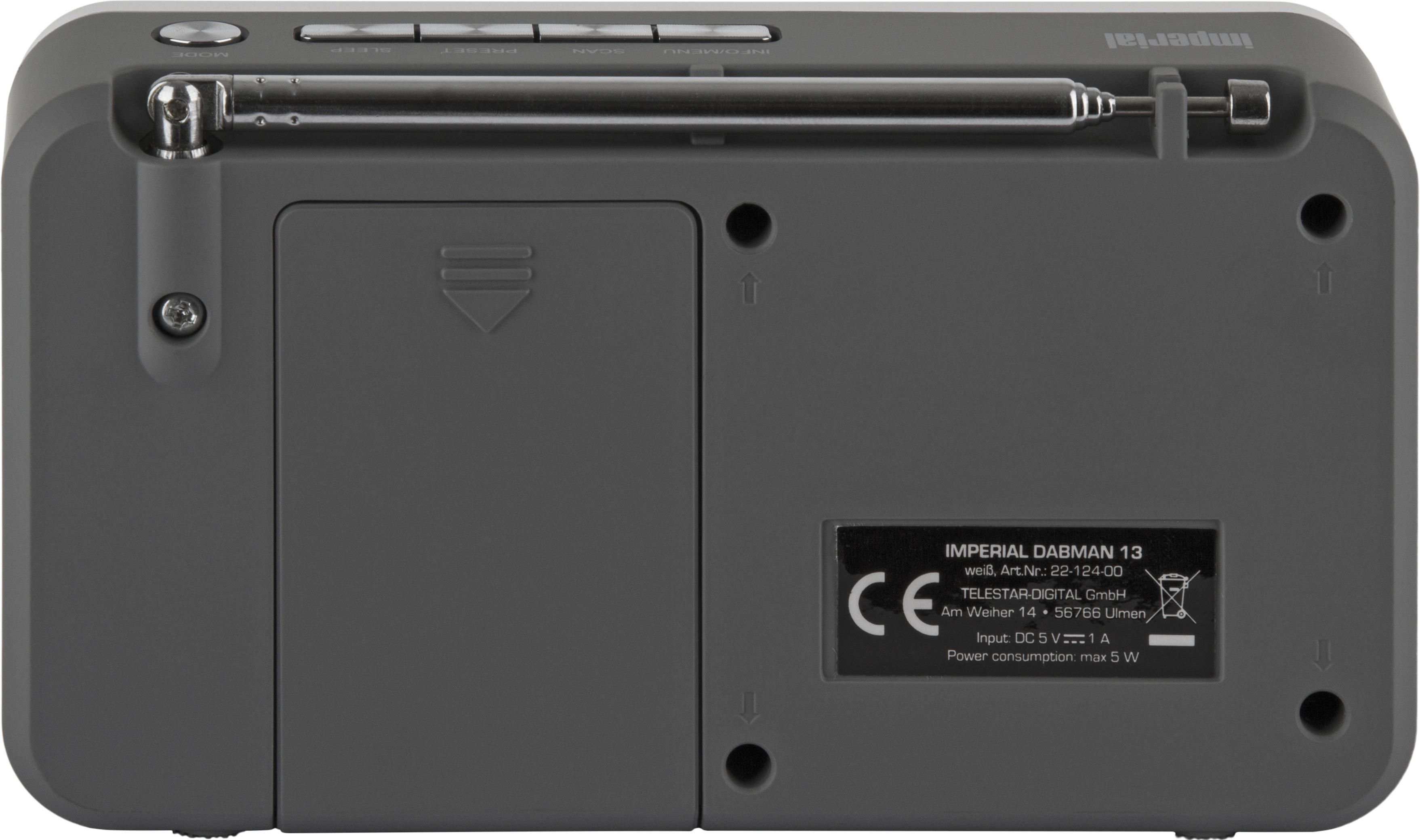 IMPERIAL Dabman 13 DAB+ Radio, DAB, DAB+, AM, FM, Weiß