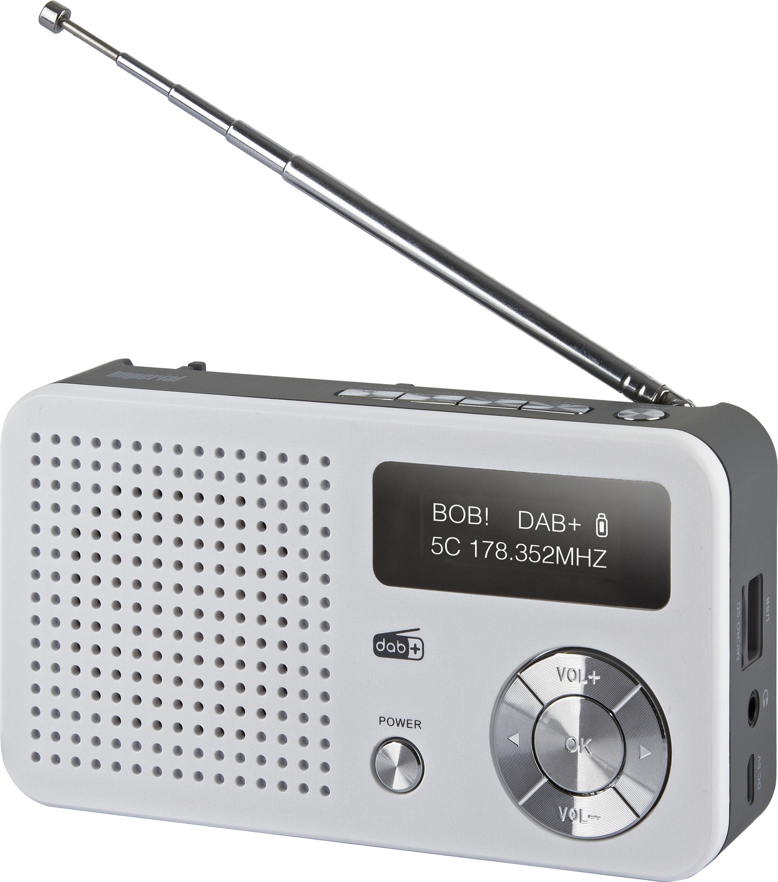 IMPERIAL Dabman 13 DAB+ Radio, DAB, DAB+, AM, FM, Weiß