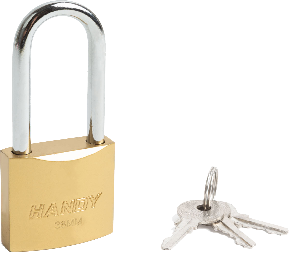 HANDY 10491B Hosszított lakat, 38mm, 6 mm átmérőjű kengyellel