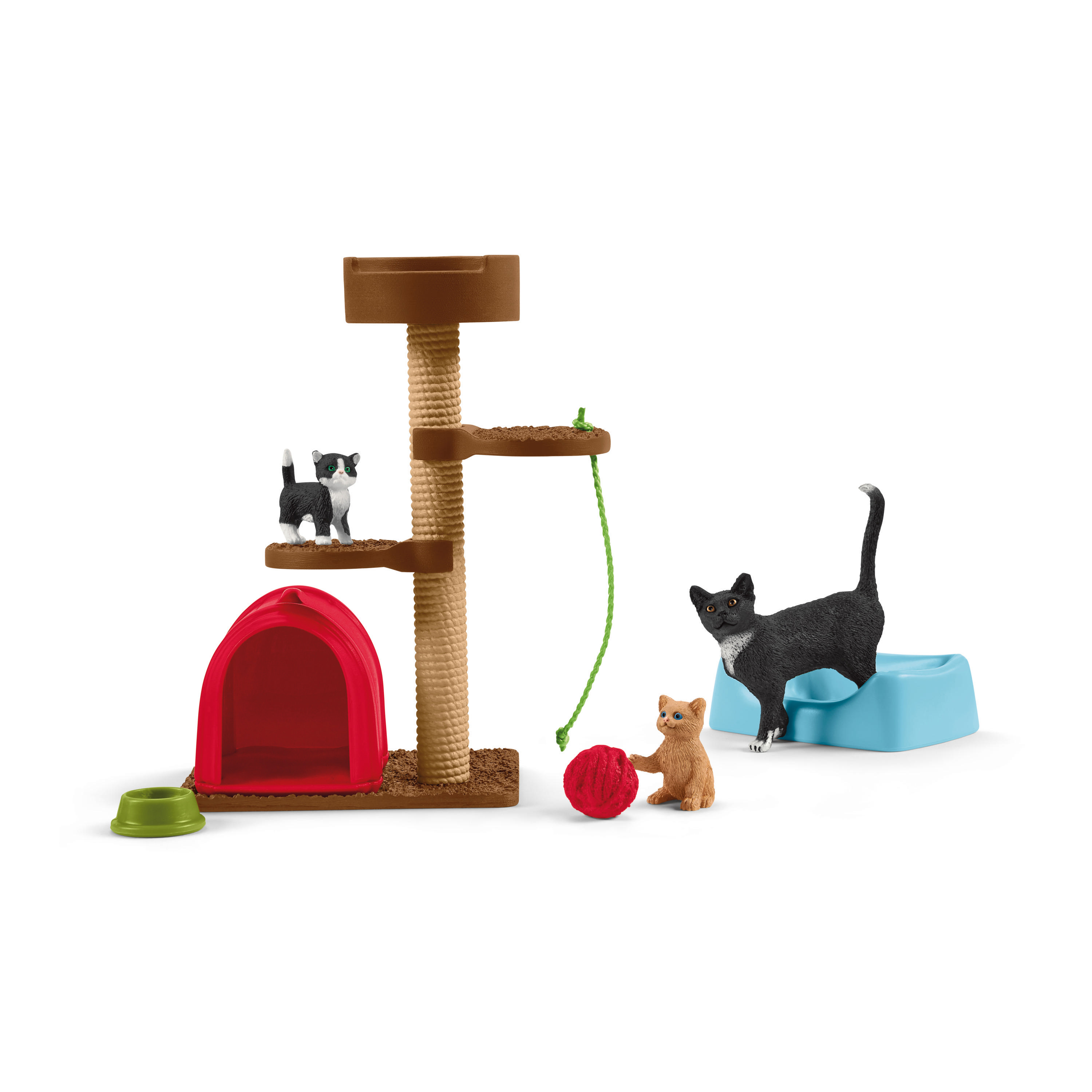 Mehrfarbig niedliche Katzen Spielfiguren für SCHLEICH Spielspaß