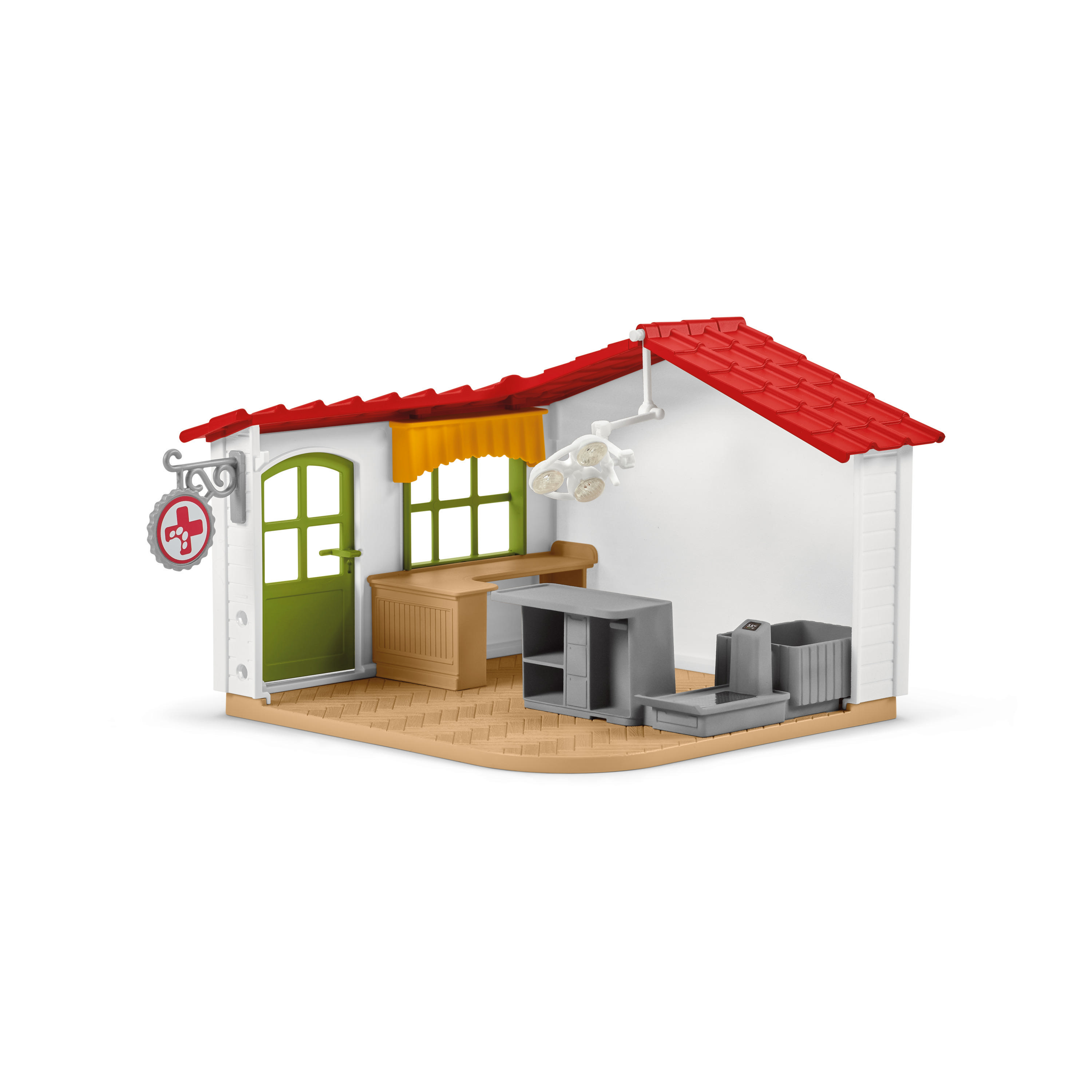 SCHLEICH 42502 - FARM WORLD - Tierarzt-Praxis mit Haustieren Spielset Mehrfarbig