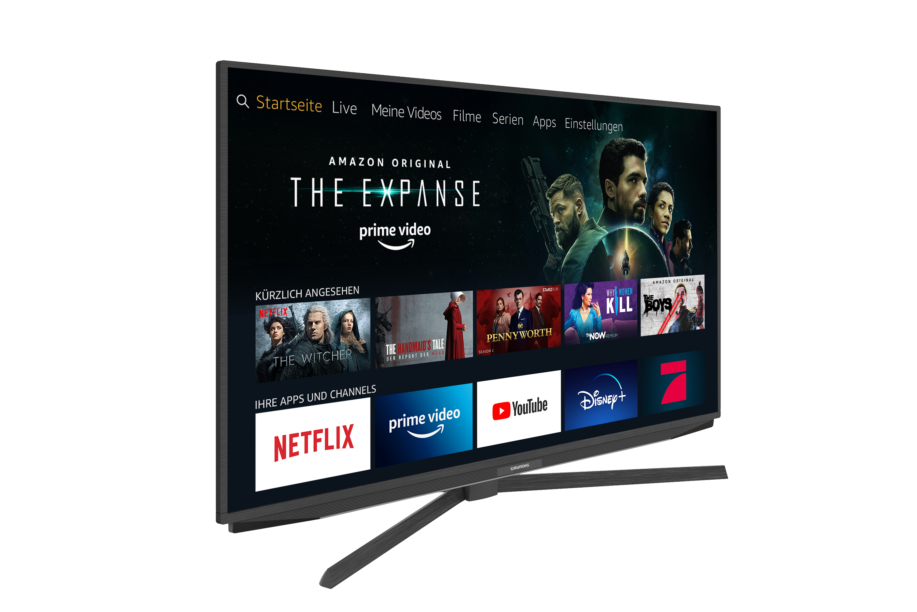 GRUNDIG 55 GUB 7040 FIRE TV EDITION LED TV (Flat, 55 Zoll / 139 cm, UHD 4K, SMART TV, Fire Tv Experience)