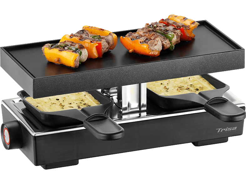TRISA Style 2 Raclette, Schwarz / Silber