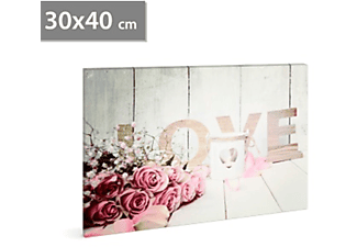 FAMILY POUND 58017F LED-es fali hangulatkép, "Love", 30x40cm