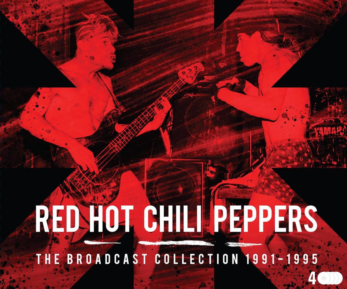 Pochette de l'album des Red Hot Chili Peppers, deux hommes jouant de la musique.