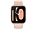 OPPO Watch (41 mm) - Smartwatch (Fluorkautschuk, Gold/Pink)