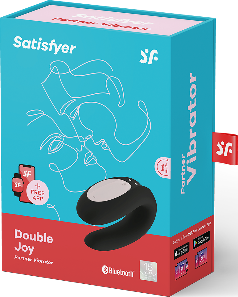 SATISFYER Double Joy - Couple vibrateur (Noir)