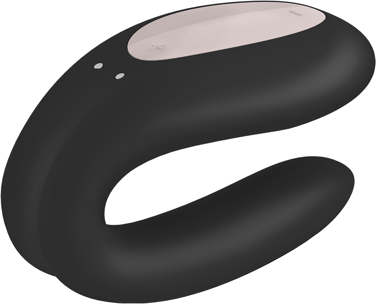 SATISFYER Double Joy - Couple vibrateur (Noir)