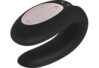 SATISFYER Double Joy - Vibratore di coppia (Nero)