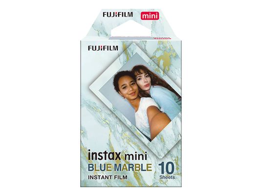 FUJIFILM Instax Mini Blue Marble (10 pièces) - Film instantané