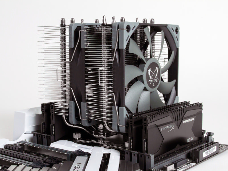 SCYTHE Fuma 2 CPU Kühler, Schwarz, Grau, Silber
