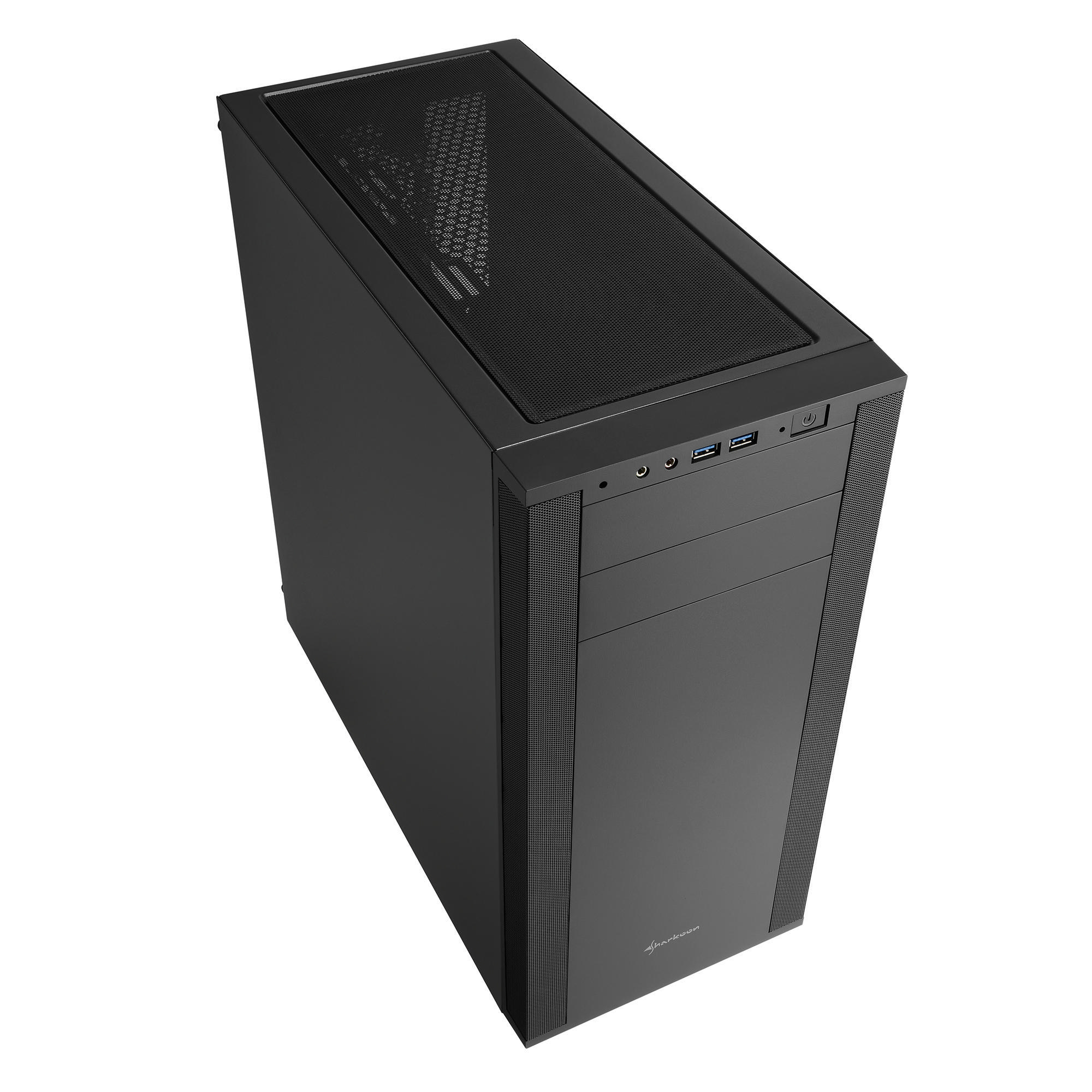 SHARKOON M25-V PC-Gehäuse, Schwarz