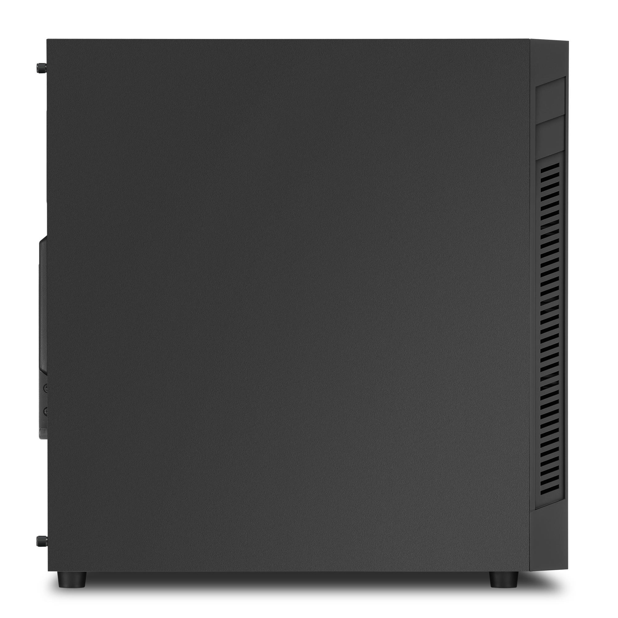 SHARKOON S25-V PC-Gehäuse, Schwarz