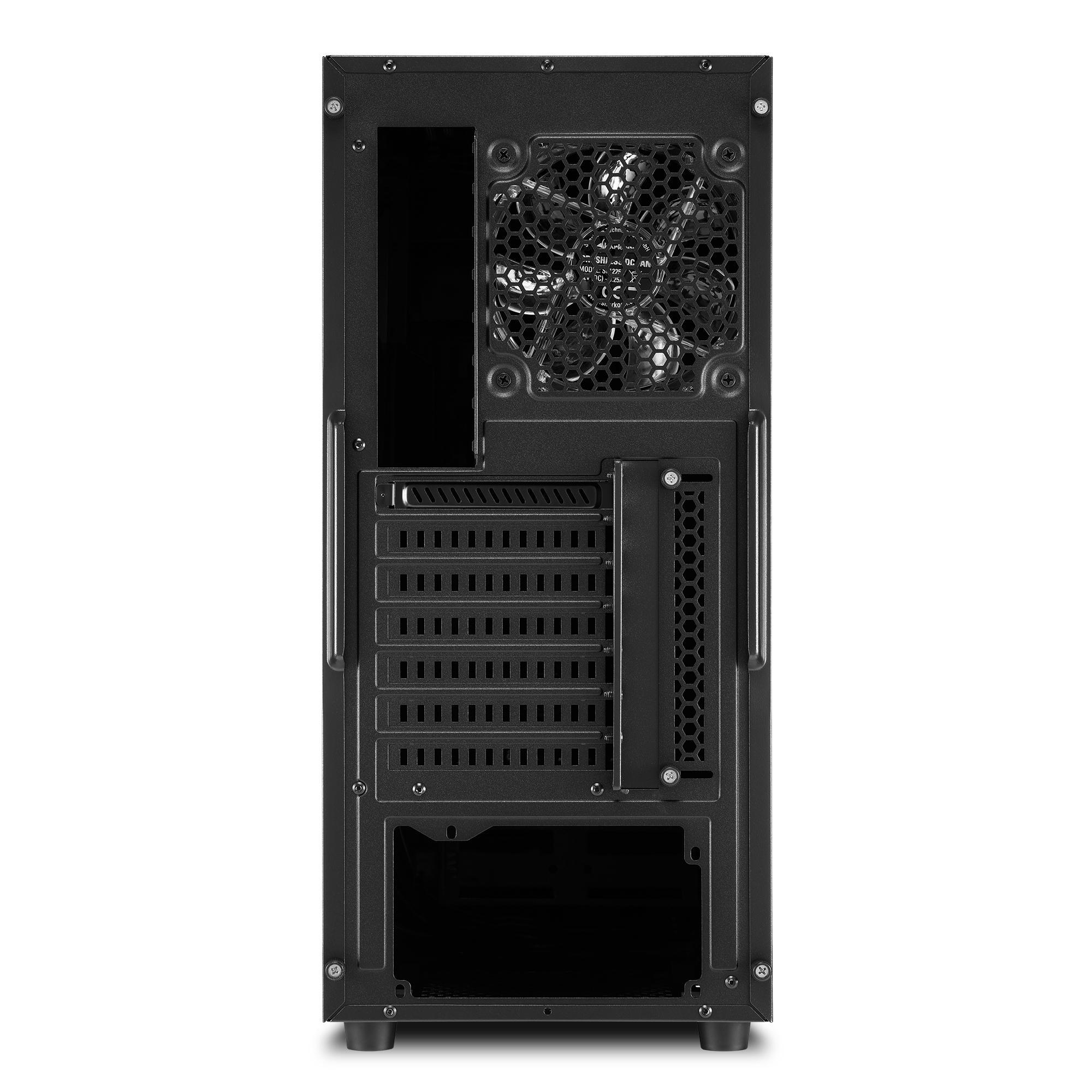SHARKOON S25-W PC-Gehäuse, Schwarz