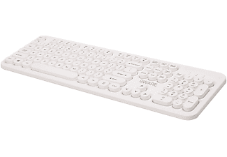 Oppervlakte balkon blaas gat QWARE Home Office draadloos toetsenbord (Bradford) Wit kopen? | MediaMarkt