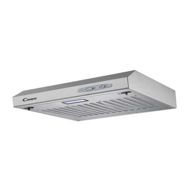 Campana Integración Candy cft6105s clase 209 m3h inox 60 cm 3 velocidades 208 led 55 db convencional niveles de potencia extractora 875w 208m3h filtros carbono panel 5571 60cm