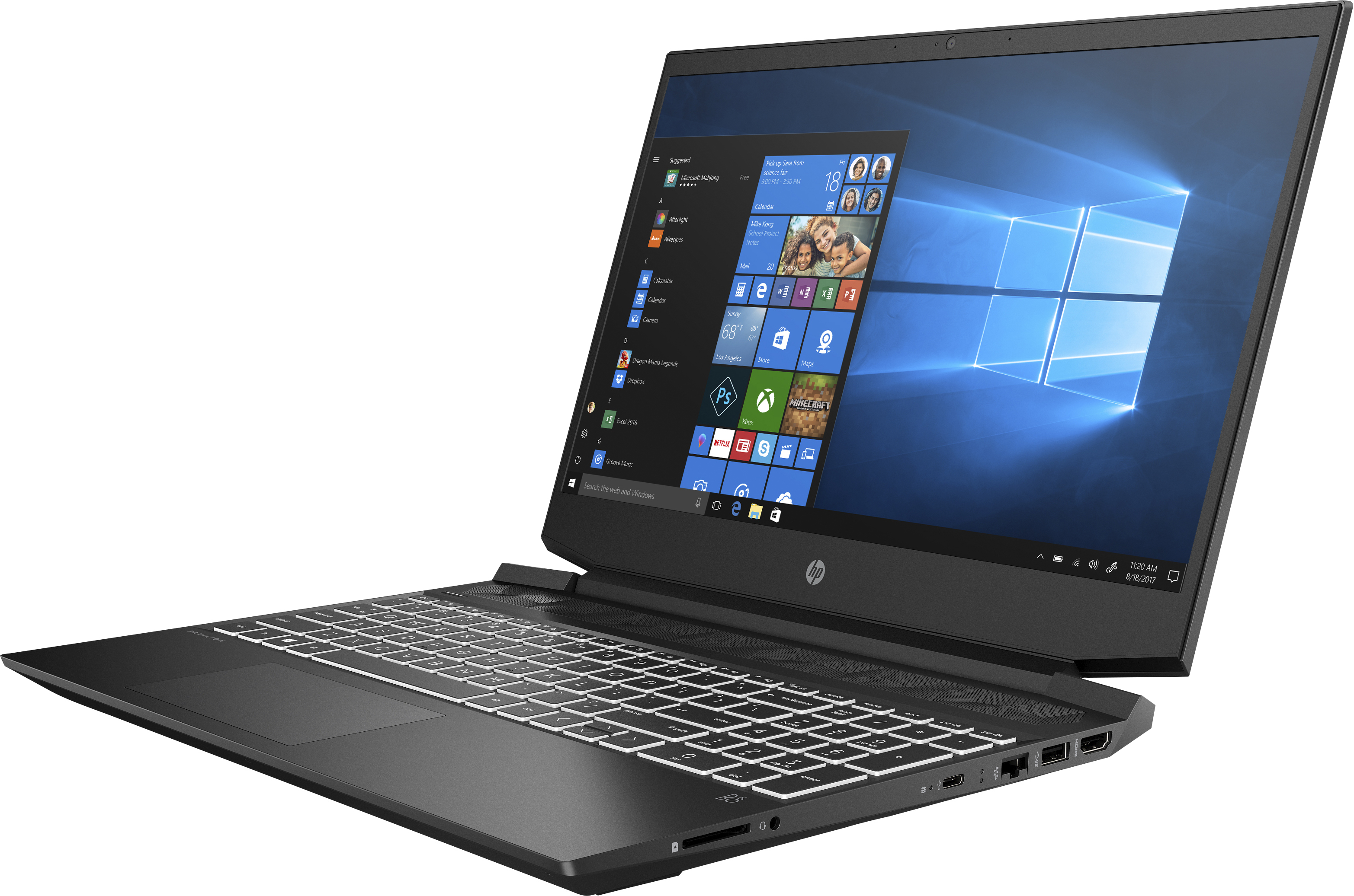 HP Pavilion 15-ec1300ng - 15,6 Zoll - AMD Ryzen™ 5 4600H - 8 GB - 512 GB - NVIDIA GeForce® GTX 1050 - Windows 10 Home (64 Bit)