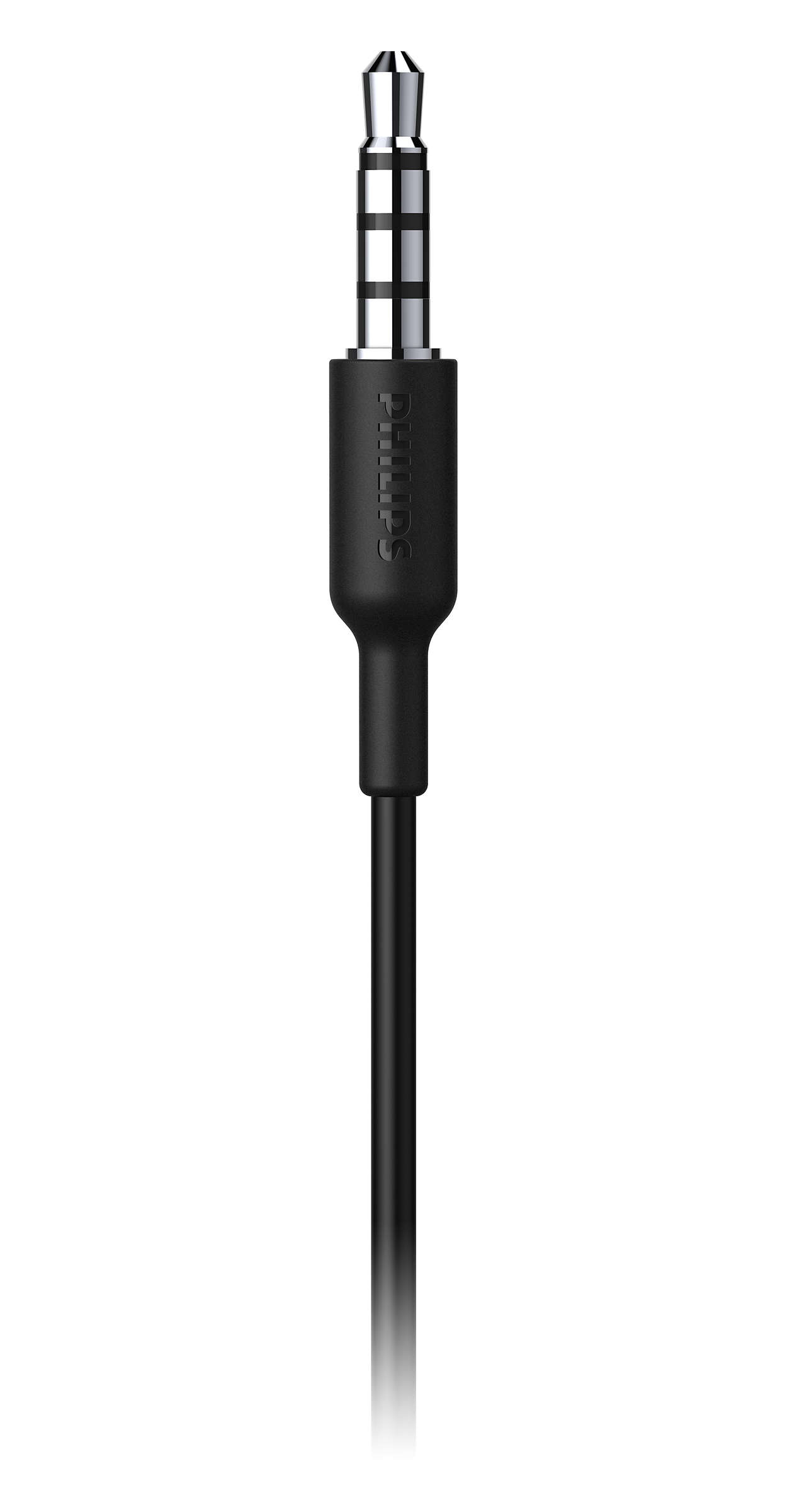 Schwarzer Audioanschluss, Markenname Philips.