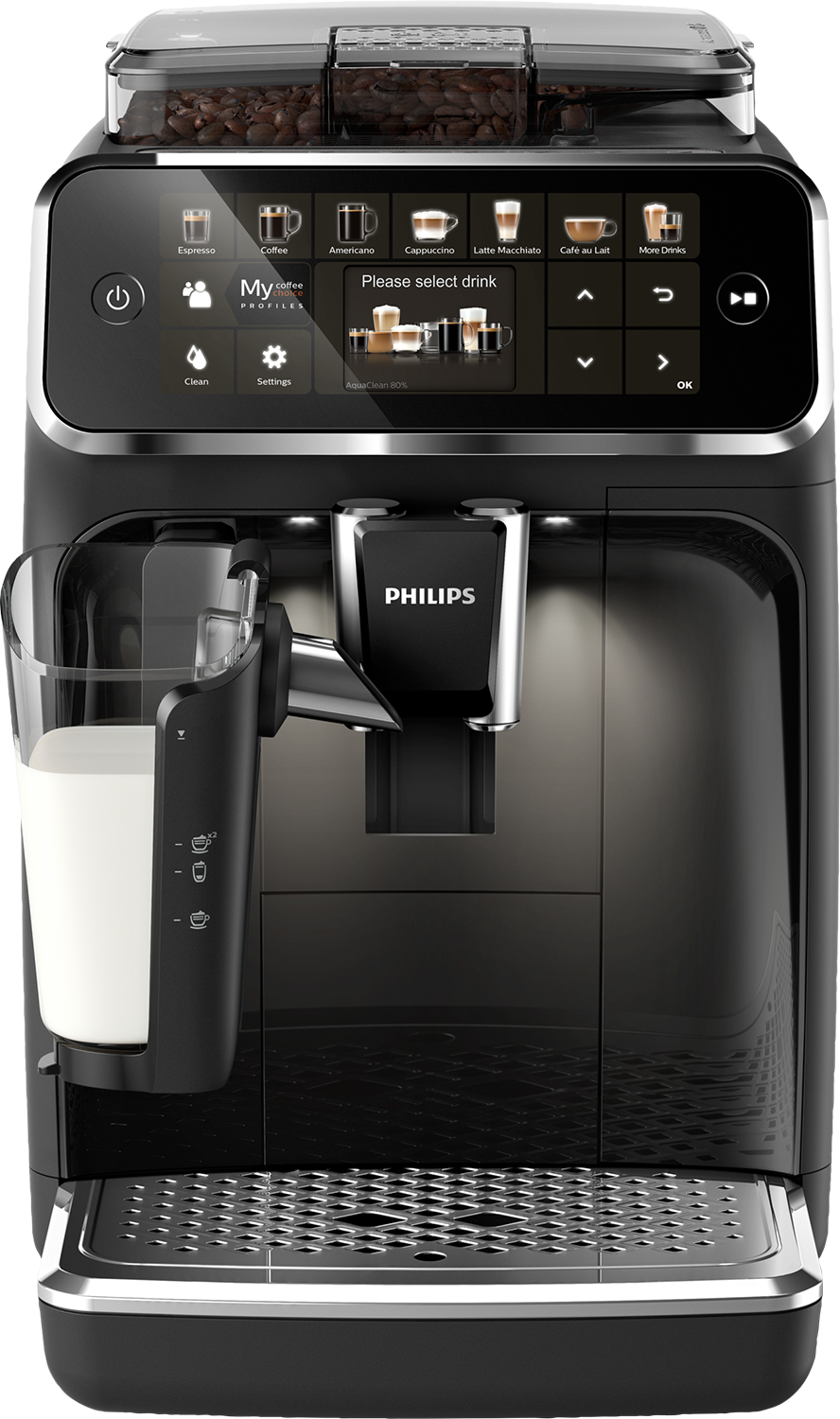 PHILIPS  Series 5400 EP5441/50 - Volautomatische espressomachine - Maximaal aantal kopjes: 2 - Zwart