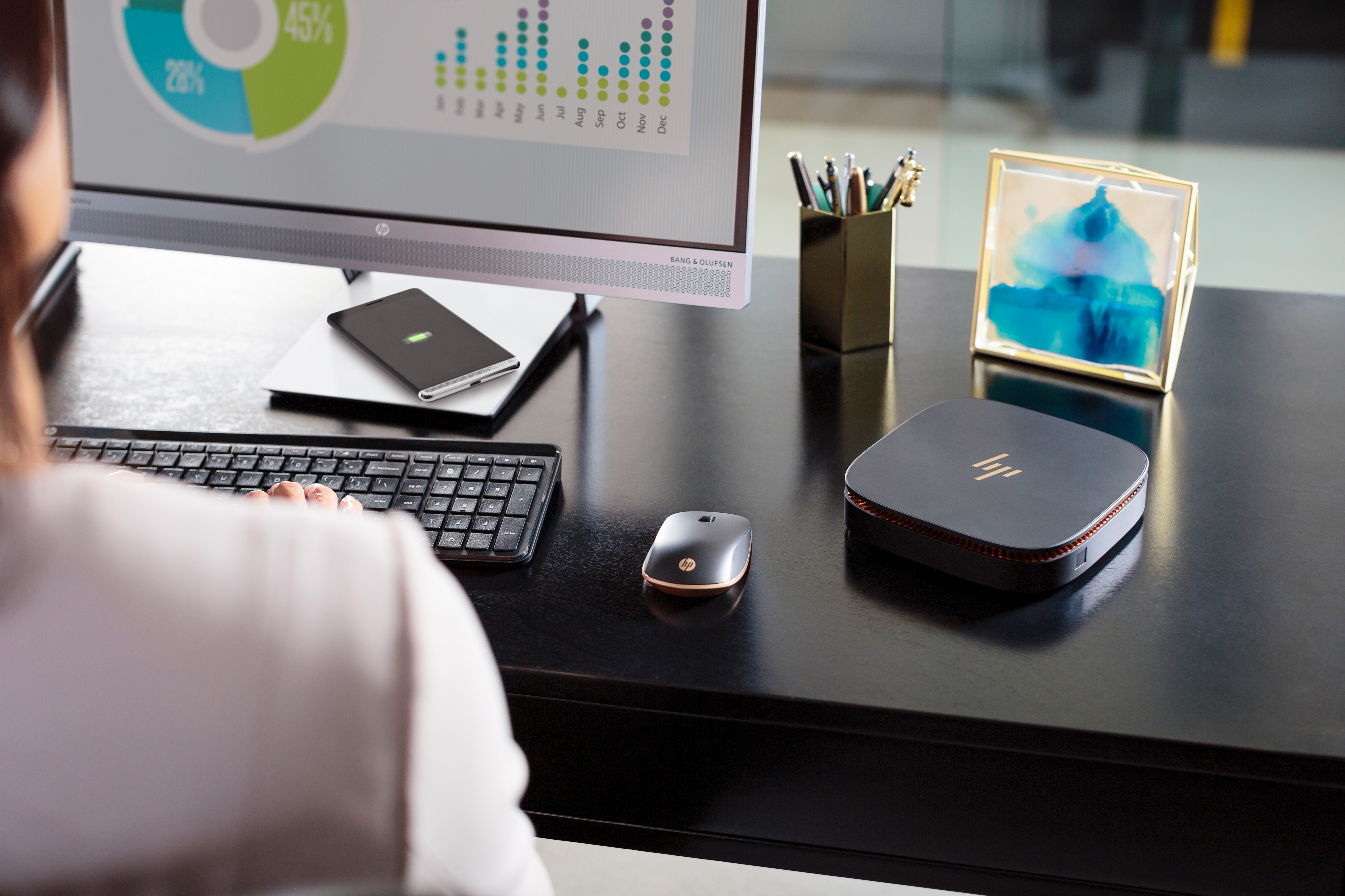 HP - B2B Elite Slice - Intel® Core™ i3 i3-6100T - 4 GB - 500 GB